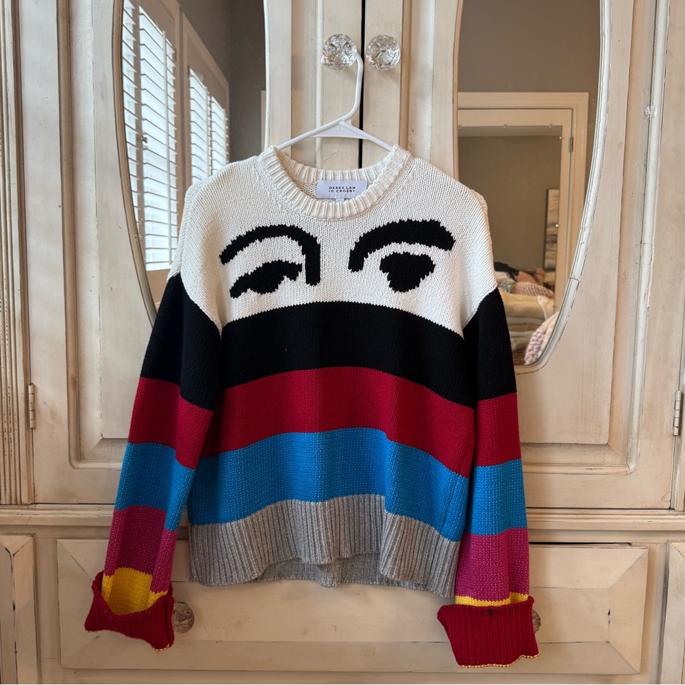 Derek Lam Multicolor Graphic Sweater
